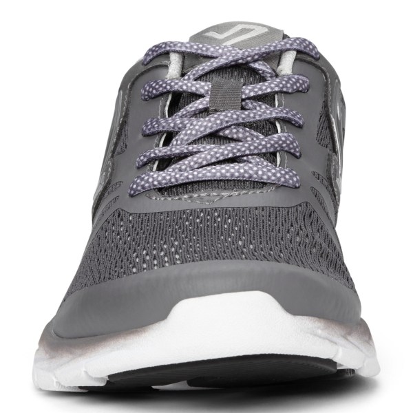 Vionic Trainers Ireland - Miles Active Sneaker Grey - Womens Shoes On Sale | SMYUV-2167